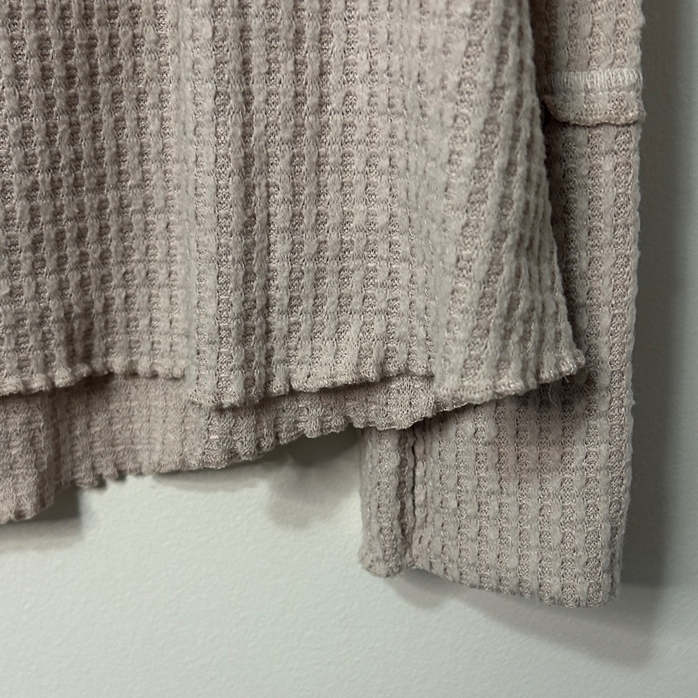 Anthropologie Taupe Long Sleeve Top ladies size L - Picture 5 of 7